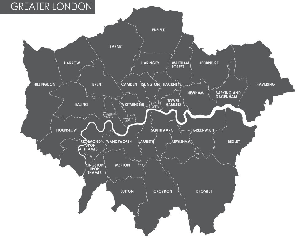 map of london
